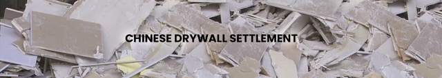 Chinese Drywall Settlement header