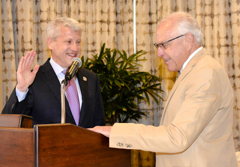 Brian Katz sworn in by Morton Katz